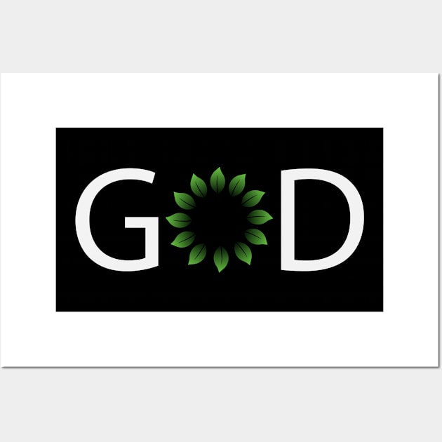 God creative typography design Wall Art by DinaShalash